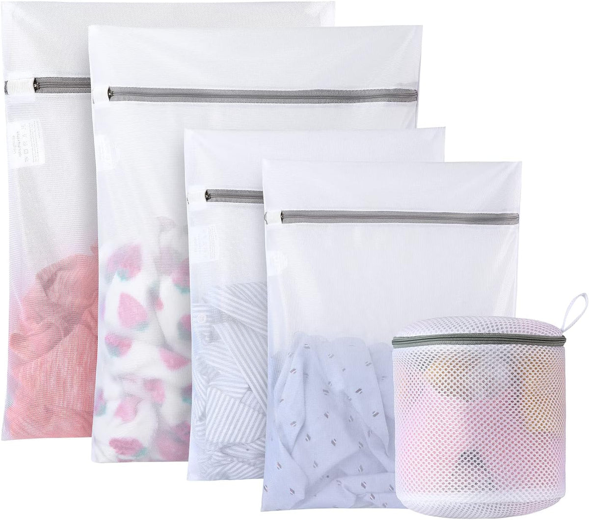 Mesh Laundry Bags for Delicates Durable Protective Wash Bags | Travel Storage Bags for Intimates Lingerie, 7PCS (1XXL, 1XL,1L,1M,1S,2 bra bags)
