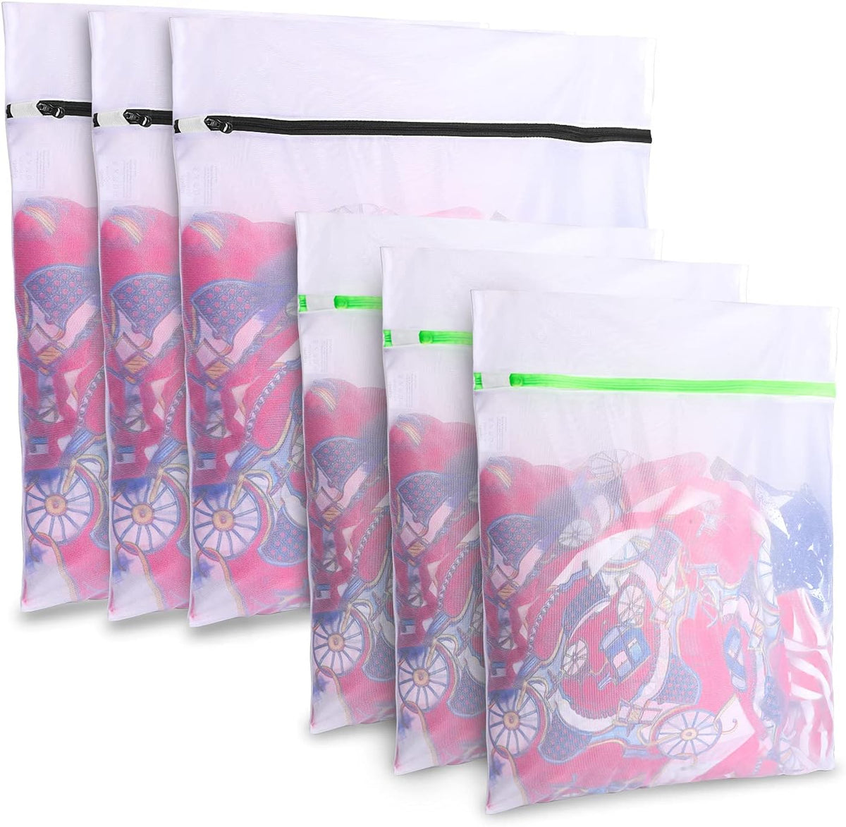 Mesh Laundry Bags for Delicates Durable Protective Wash Bags | Travel Storage Bags for Intimates Lingerie, 7PCS (1XXL, 1XL,1L,1M,1S,2 bra bags)