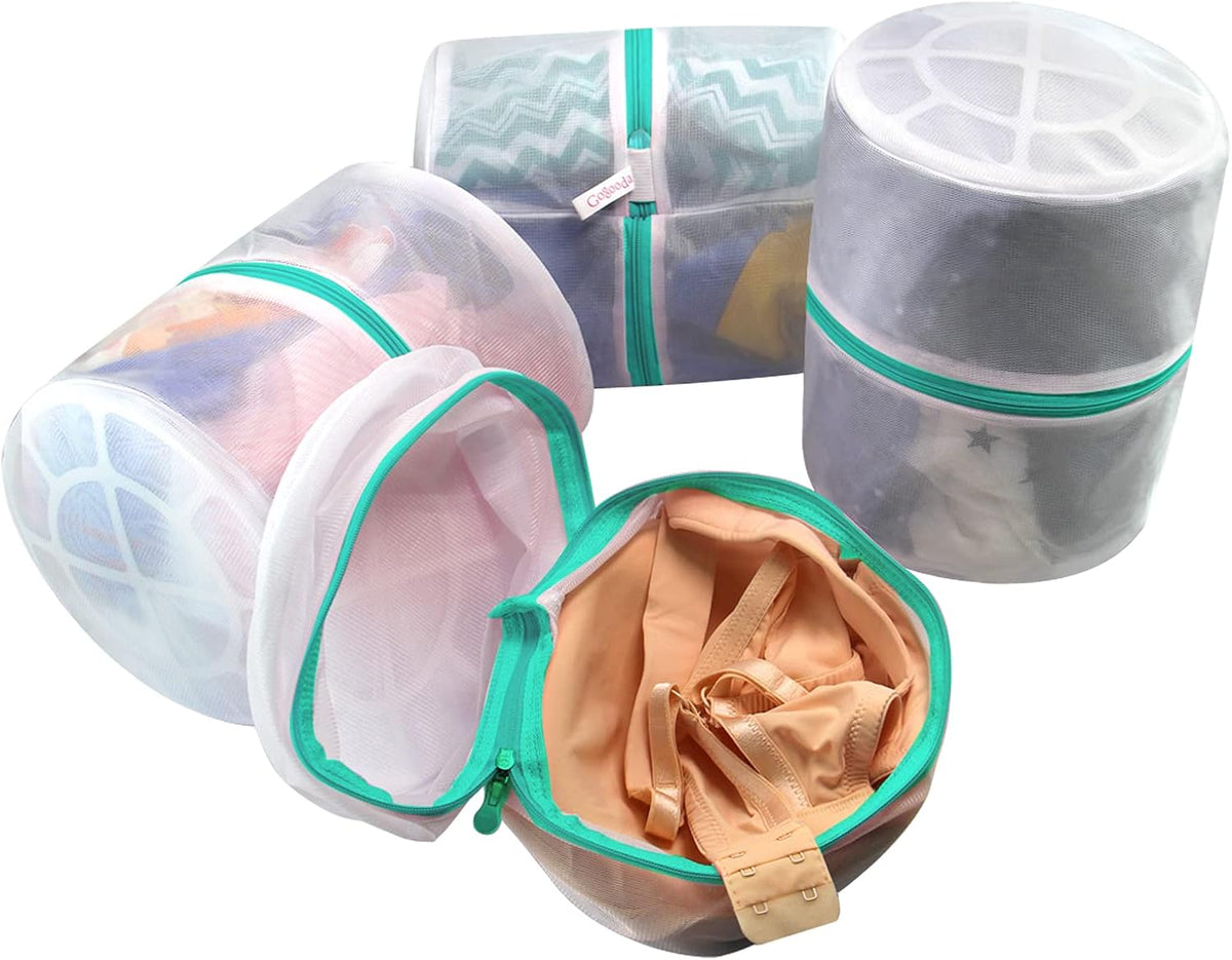 Mesh Laundry Bags for Delicates Durable Protective Wash Bags | Travel Storage Bags for Intimates Lingerie, 7PCS (1XXL, 1XL,1L,1M,1S,2 bra bags)