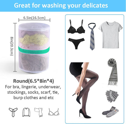 Mesh Laundry Bags for Delicates Durable Protective Wash Bags | Travel Storage Bags for Intimates Lingerie, 7PCS (1XXL, 1XL,1L,1M,1S,2 bra bags)