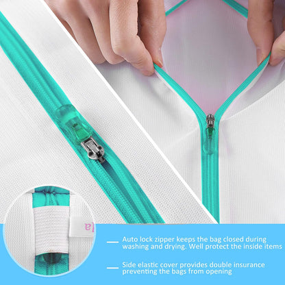 Mesh Laundry Bags for Delicates Durable Protective Wash Bags | Travel Storage Bags for Intimates Lingerie, 7PCS (1XXL, 1XL,1L,1M,1S,2 bra bags)