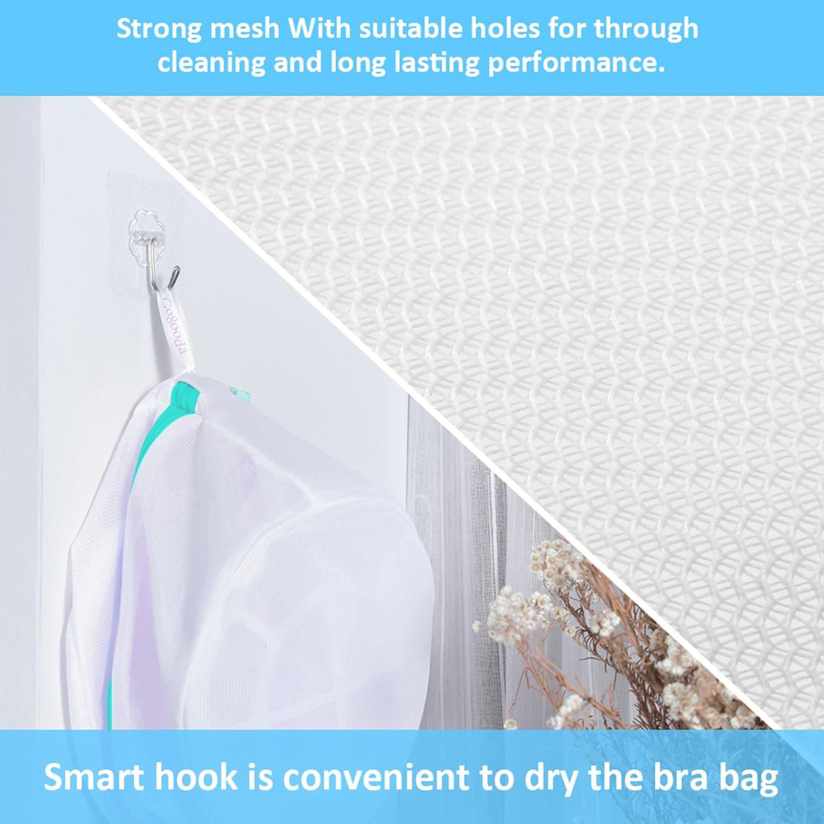 Mesh Laundry Bags for Delicates Durable Protective Wash Bags | Travel Storage Bags for Intimates Lingerie, 7PCS (1XXL, 1XL,1L,1M,1S,2 bra bags)