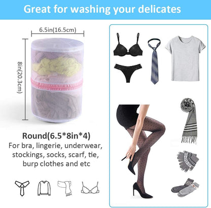 Mesh Laundry Bags for Delicates Durable Protective Wash Bags | Travel Storage Bags for Intimates Lingerie, 7PCS (1XXL, 1XL,1L,1M,1S,2 bra bags)