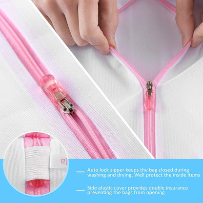 Mesh Laundry Bags for Delicates Durable Protective Wash Bags | Travel Storage Bags for Intimates Lingerie, 7PCS (1XXL, 1XL,1L,1M,1S,2 bra bags)
