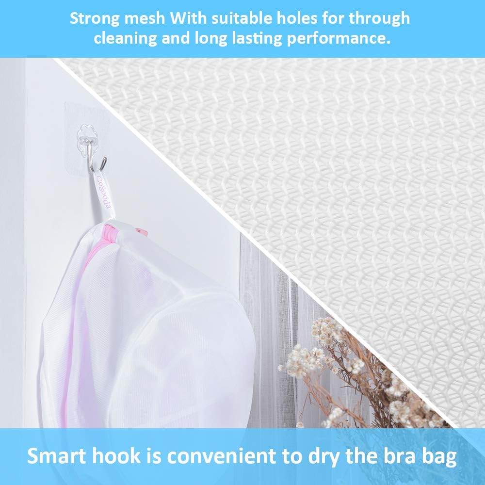 Mesh Laundry Bags for Delicates Durable Protective Wash Bags | Travel Storage Bags for Intimates Lingerie, 7PCS (1XXL, 1XL,1L,1M,1S,2 bra bags)