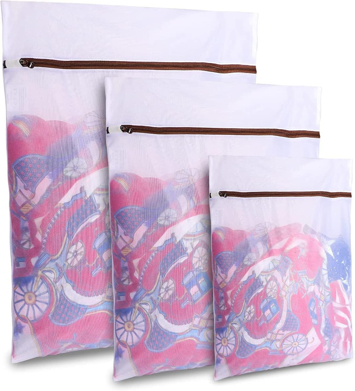 Mesh Laundry Bags for Delicates Durable Protective Wash Bags | Travel Storage Bags for Intimates Lingerie, 7PCS (1XXL, 1XL,1L,1M,1S,2 bra bags)