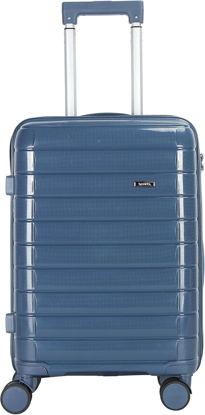 20 In Carry On Luggage with TSA Lock, 22x14x9 Airline Approved Hardside Suitcase, Lightweight PP Travel Luggage with 360° Silent Spinner Wheels, Anti-Burst Zipper for Business (Rose Chevron)