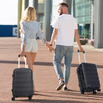 21" Carry On Luggage,Hardside Expandable Suitcase with 360° Spinner Wheels,TSA Lock and Scratch Resistant Shell,Airline Approved for Overhead Bin