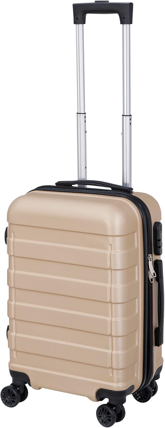 21" Carry On Luggage,Hardside Expandable Suitcase with 360° Spinner Wheels,TSA Lock and Scratch Resistant Shell,Airline Approved for Overhead Bin