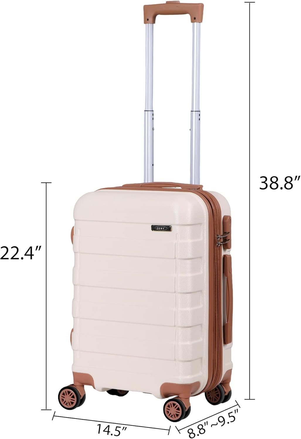 21" Carry On Luggage,Hardside Expandable Suitcase with 360° Spinner Wheels,TSA Lock and Scratch Resistant Shell,Airline Approved for Overhead Bin