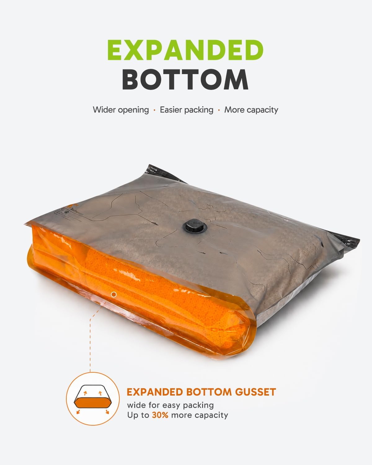 10 Pack Travel Vacuum Bags with Hand Pump, Reusable Waterproof Space Saver for Luggage Clothes Packing