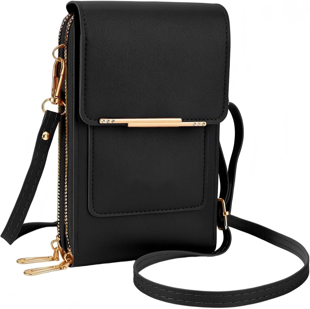 Women's Phone Messenger Bag, Crossbody Phone Wallet, RFID Touch Screen Crossbody Phone Purse, Anti-Theft Shoulder Strap