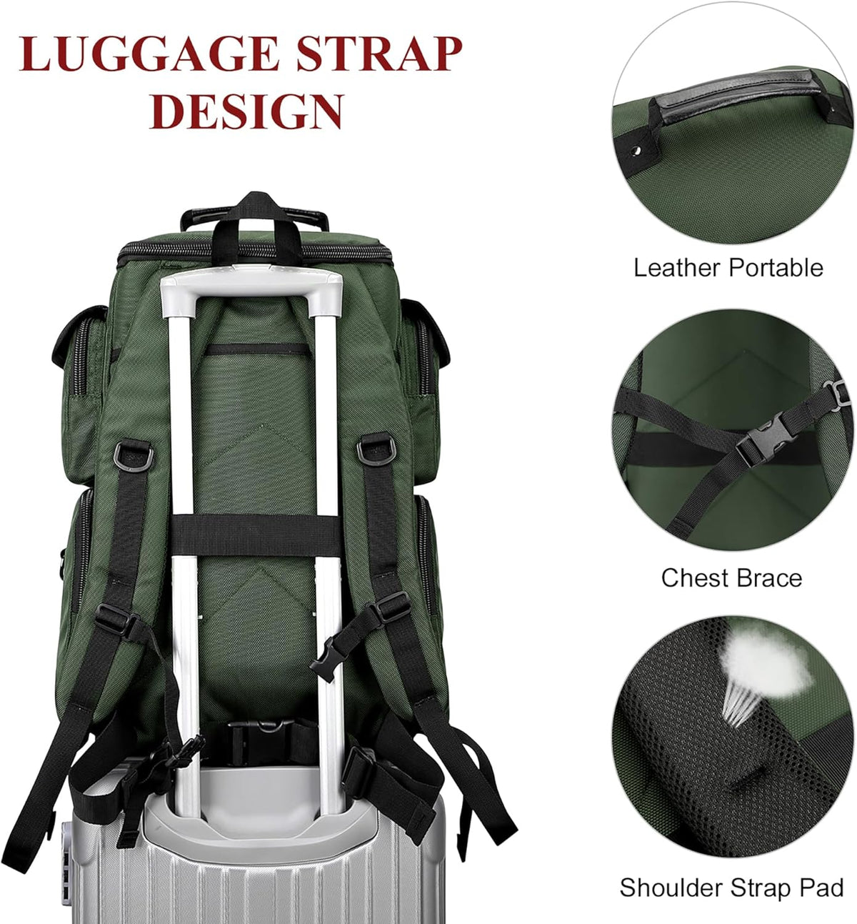 Travel Backpack for Men Carry-on Laptop Backpack | Nylon Luggage Bag Fits 16 Inch for Airline Approved,Multi Pocket, For Traveling,Casual,Commuting, B744 Silvery Grey