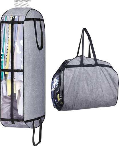 Hanging Garment Bags for Travel Suit Bags for Closet Storage 50" Moving Bags for Clothes Dress Cover for Coat, Jacket, Shirt, Clothing