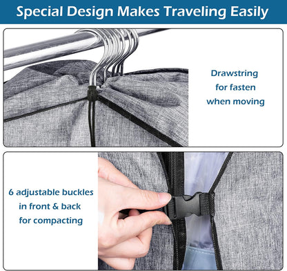 Hanging Garment Bags for Travel Suit Bags for Closet Storage 50" Moving Bags for Clothes Dress Cover for Coat, Jacket, Shirt, Clothing