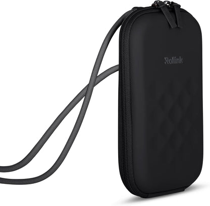 Nano EVA Hard-Shell Phone Case Crossbody Bag – Compact Travel Organizer, Water-Resistant, Adjustable Strap | Quick-access layout