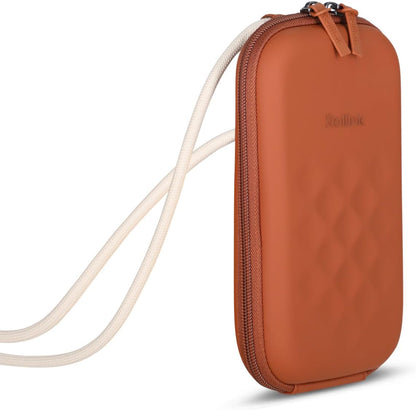 Nano EVA Hard-Shell Phone Case Crossbody Bag – Compact Travel Organizer, Water-Resistant, Adjustable Strap | Quick-access layout