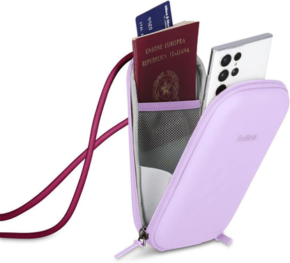 Nano EVA Hard-Shell Phone Case Crossbody Bag – Compact Travel Organizer, Water-Resistant, Adjustable Strap | Quick-access layout