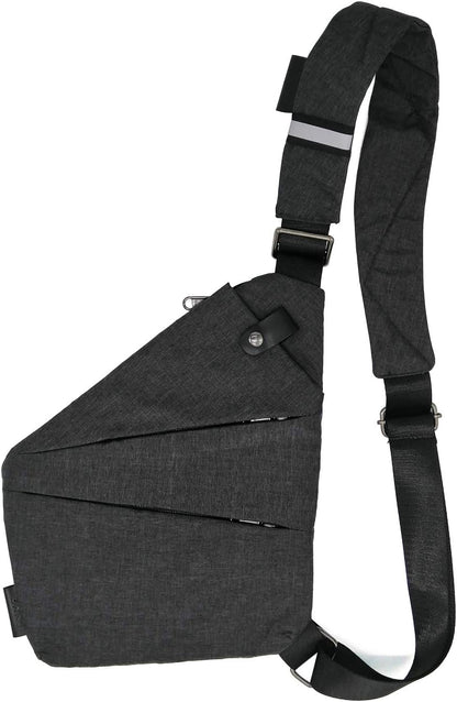 Fashion Digital Shoulder Bag Men Multi-functional Crossbody Backpack Anti-theft Gun Chest Bag