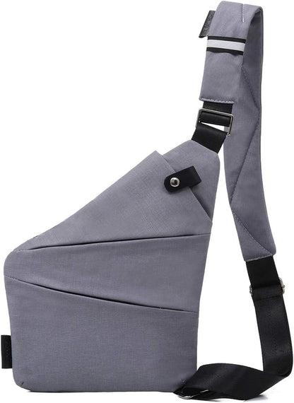 Fashion Digital Shoulder Bag Men Multi-functional Crossbody Backpack Anti-theft Gun Chest Bag