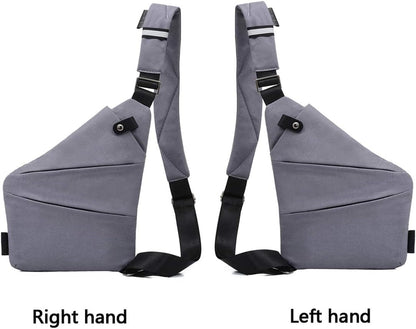 Fashion Digital Shoulder Bag Men Multi-functional Crossbody Backpack Anti-theft Gun Chest Bag