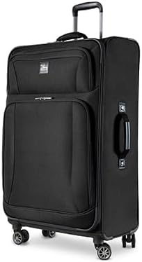 Skyway Epic Softside Carry-On Luggage - Lightweight Suitcase with Wheels for Travel | TSA Approved Carry-On Bag | Spinner Suitcase | Carry-On Luggage with Telescoping Handle, 20 inch, Surf Blue
