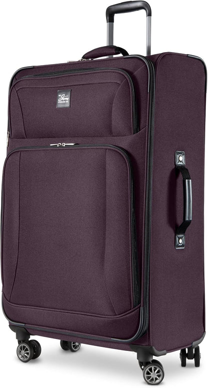 Skyway Epic Softside Carry-On Luggage - Lightweight Suitcase with Wheels for Travel | TSA Approved Carry-On Bag | Spinner Suitcase | Carry-On Luggage with Telescoping Handle, 20 inch, Surf Blue