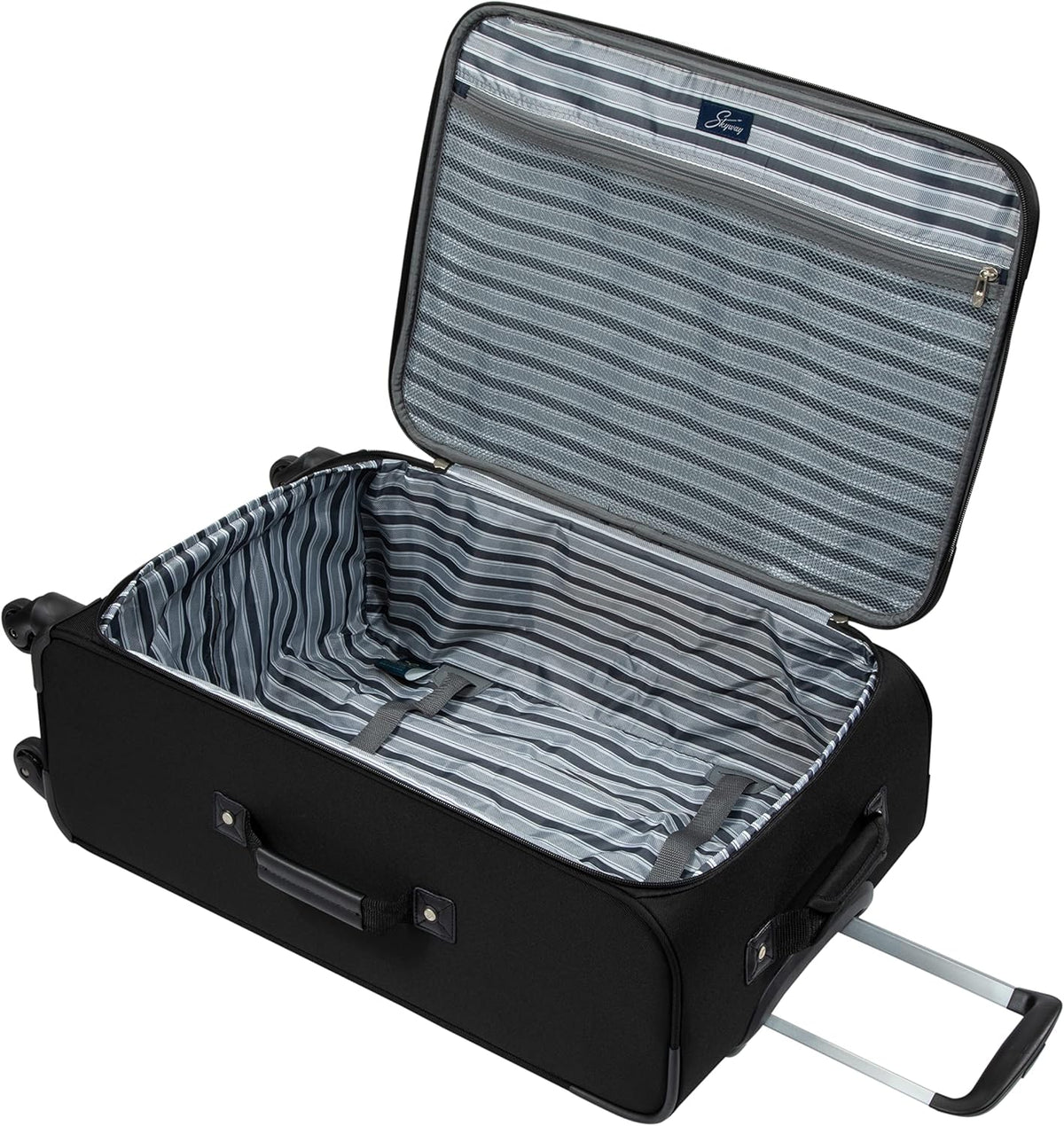Skyway Epic Softside Carry-On Luggage - Lightweight Suitcase with Wheels for Travel | TSA Approved Carry-On Bag | Spinner Suitcase | Carry-On Luggage with Telescoping Handle, 20 inch, Surf Blue