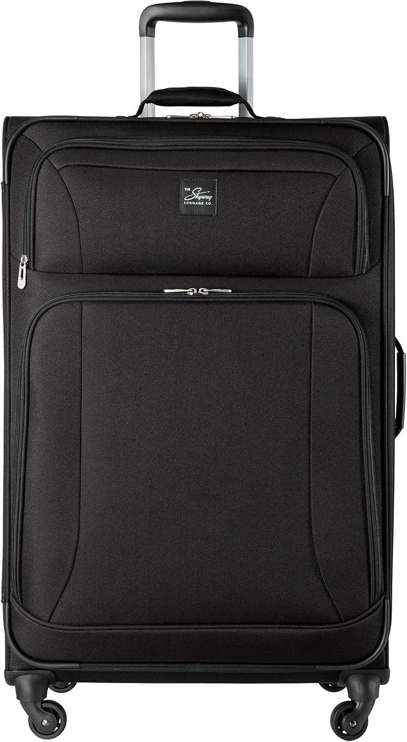 Skyway Epic Softside Carry-On Luggage - Lightweight Suitcase with Wheels for Travel | TSA Approved Carry-On Bag | Spinner Suitcase | Carry-On Luggage with Telescoping Handle, 20 inch, Surf Blue