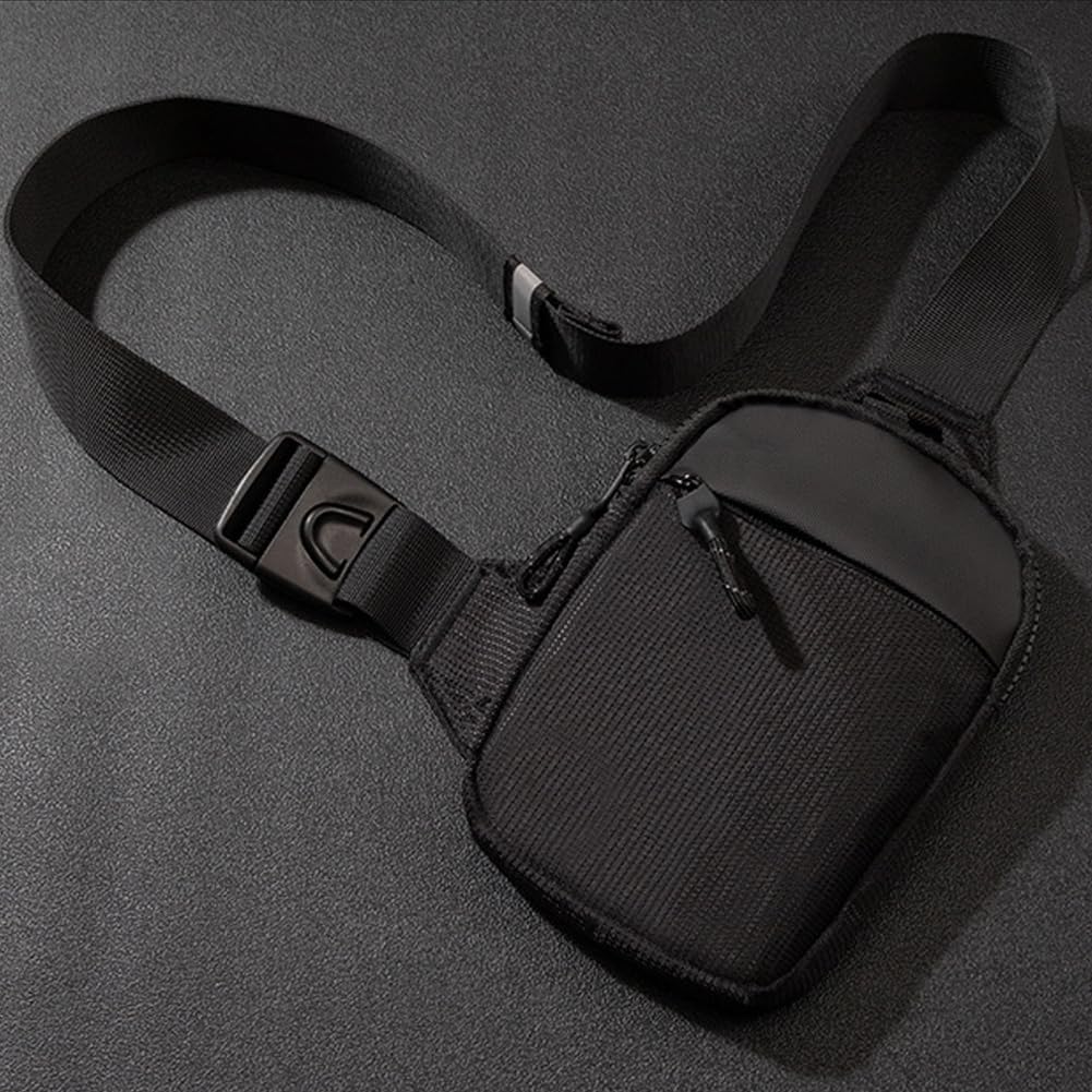 Mini Crossbody Sling Bag, Waterproof Chest Bag, Lightweight Shoulder Backpack for Men Women Workout Travel