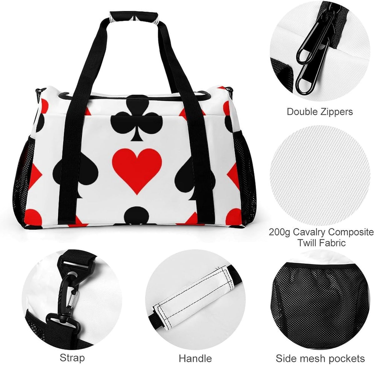 Duffel Bag for Weekend Travel and Gym Sports Overnight Spacious Design Adjustable Strap