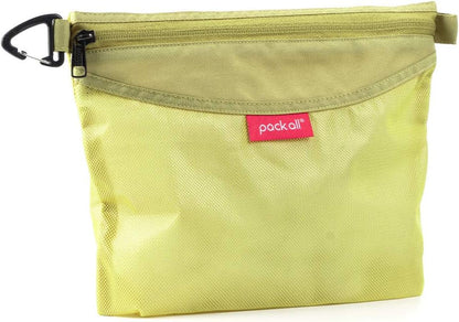 Water-Resistant Material Zipper Pouch, Mesh Zipper Bags for Storage, Travel, Office (Black, Small)