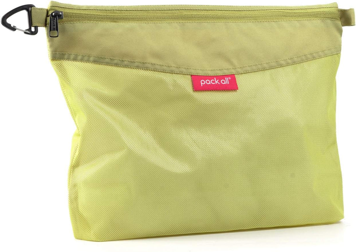 Water-Resistant Material Zipper Pouch, Mesh Zipper Bags for Storage, Travel, Office (Black, Small)