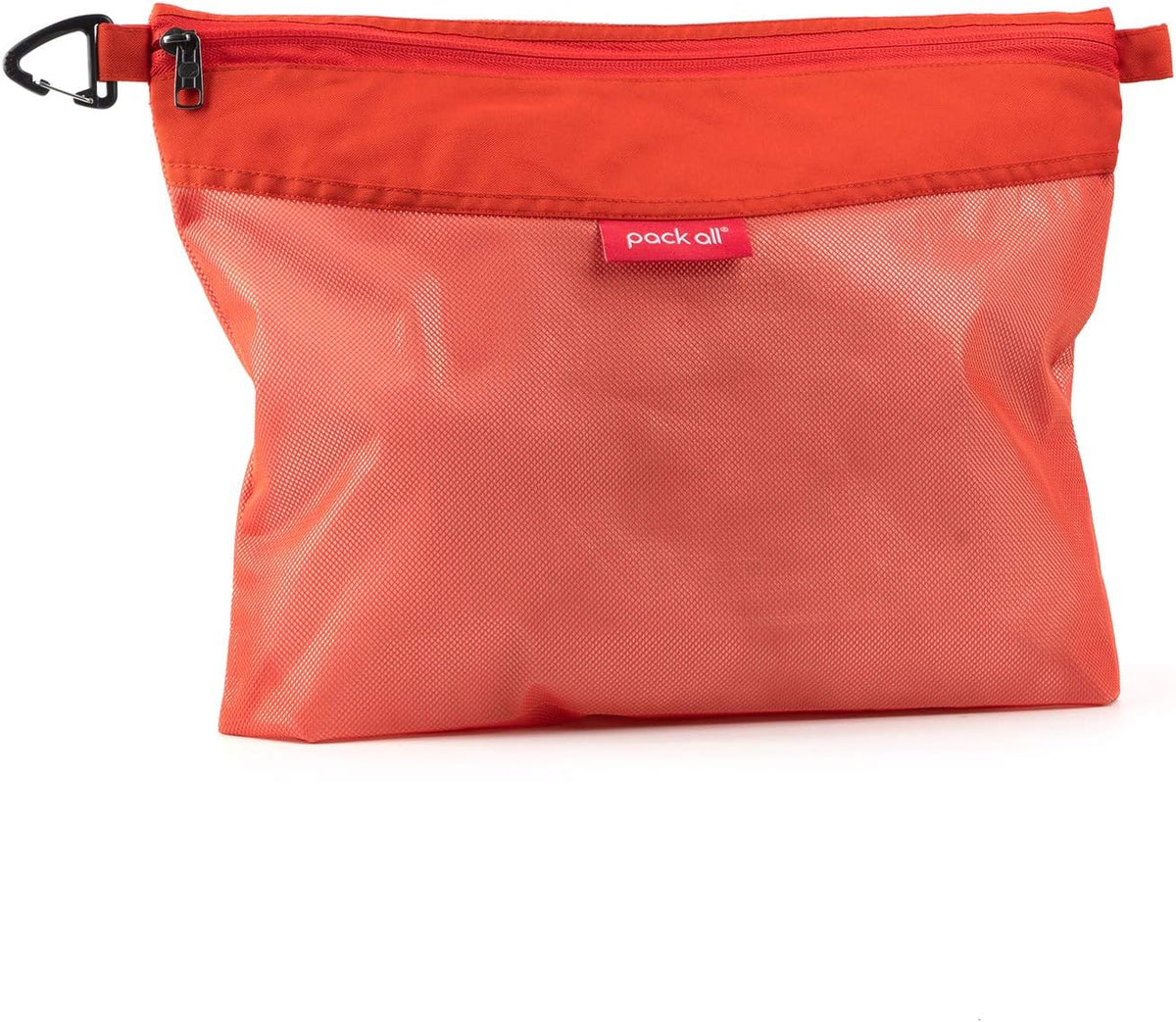 Water-Resistant Material Zipper Pouch, Mesh Zipper Bags for Storage, Travel, Office (Black, Small)