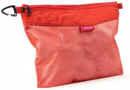 Water-Resistant Material Zipper Pouch, Mesh Zipper Bags for Storage, Travel, Office (Black, Small)
