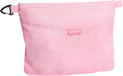 Water-Resistant Material Zipper Pouch, Mesh Zipper Bags for Storage, Travel, Office (Black, Small)
