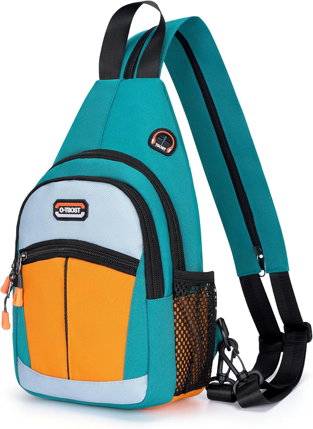 Small Sling Bags for Women Crossbody Backpack Multi-Pocket Adjustable Strap Daypack for Outdoors Hiking Traveling (green)