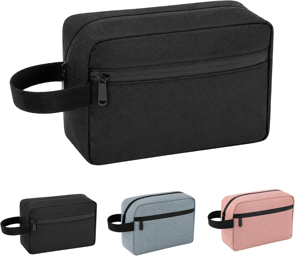 Travel Toiletry Bag for Men Women Hanging Makeup Bag Organizer Gray | Waterproof Toiletry Bag for Toiletries Accessories, Shaving Kit & Cosmetic Hanging Bag Organizer, for Travel, Bathroom, Gift