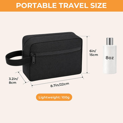 Travel Toiletry Bag for Men Women Hanging Makeup Bag Organizer Gray | Waterproof Toiletry Bag for Toiletries Accessories, Shaving Kit & Cosmetic Hanging Bag Organizer, for Travel, Bathroom, Gift