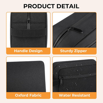 Travel Toiletry Bag for Men Women Hanging Makeup Bag Organizer Gray | Waterproof Toiletry Bag for Toiletries Accessories, Shaving Kit & Cosmetic Hanging Bag Organizer, for Travel, Bathroom, Gift