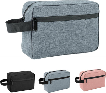 Travel Toiletry Bag for Men Women Hanging Makeup Bag Organizer Gray | Waterproof Toiletry Bag for Toiletries Accessories, Shaving Kit & Cosmetic Hanging Bag Organizer, for Travel, Bathroom, Gift