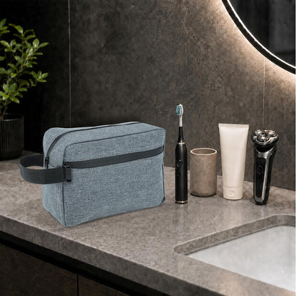 Travel Toiletry Bag for Men Women Hanging Makeup Bag Organizer Gray | Waterproof Toiletry Bag for Toiletries Accessories, Shaving Kit & Cosmetic Hanging Bag Organizer, for Travel, Bathroom, Gift