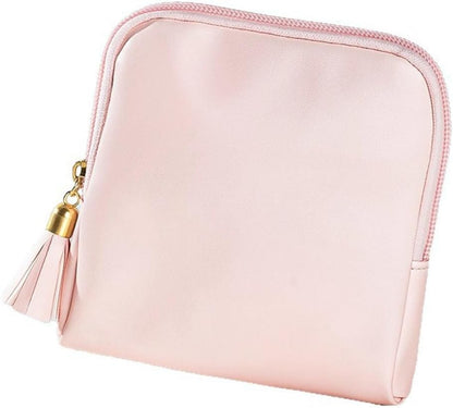 Small Jewelry Travel Case Jewelry Pouch Bags Pouch with Zipper Soft Mini Leather Organizer Storage Bag for Necklaces Bracelets Earrings for Women Girls