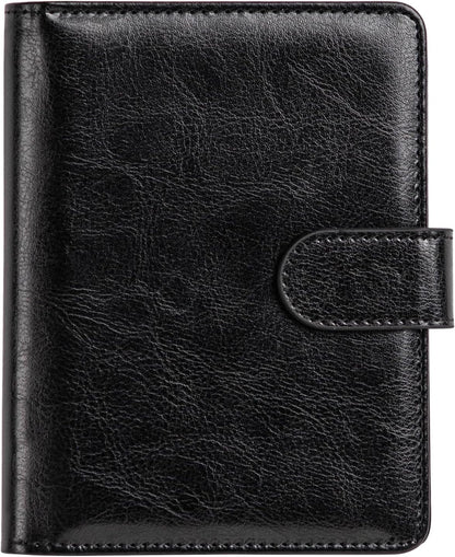 passport holder, passport cover, vaccine card holder, waterproof leather travel wallet with rfid blocking for men/women