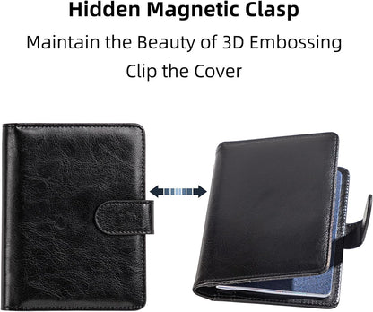 passport holder, passport cover, vaccine card holder, waterproof leather travel wallet with rfid blocking for men/women
