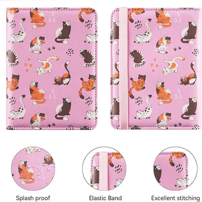 passport holder, passport cover, vaccine card holder, waterproof leather travel wallet with rfid blocking for men/women