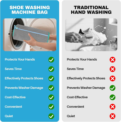 Shoe Washing Machine Bag: Laundry Shoe Bag Keeps Clean - Reusable Shoe Washing Bag for Sneaker Tennis Shoes Unstain Cleaner Kit(Yellow 2 Pcs)