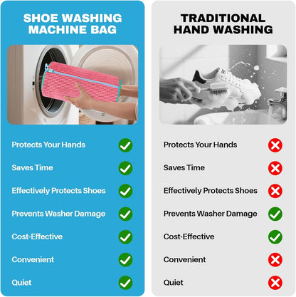 Shoe Washing Machine Bag: Laundry Shoe Bag Keeps Clean - Reusable Shoe Washing Bag for Sneaker Tennis Shoes Unstain Cleaner Kit(Yellow 2 Pcs)