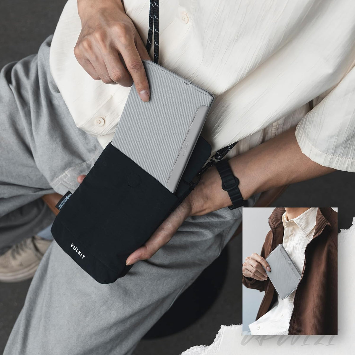 RFID Passport Holder Slim Design Pocket Fitted Passport Cover Magnetic Closure, Single Passport Design