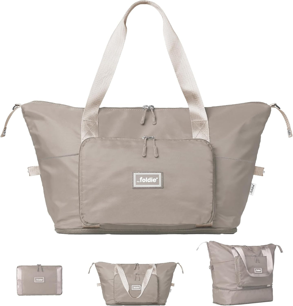 Foldable Travel Bag for Women - 40L Weekender Bag with Multiple Pockets - Carry On Expendable Travel Bag